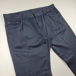 GANT TYLER Men's Pants‎ Navy Blue Cotton Twill Size 42x30